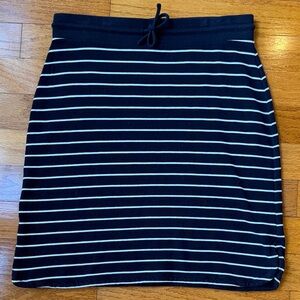 Talbots, Striped Navy and White Women's Skirt, Size Medium